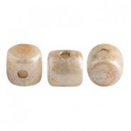 Les perles par Puca® Minos beads Opaque ivory spotted 02010/65321